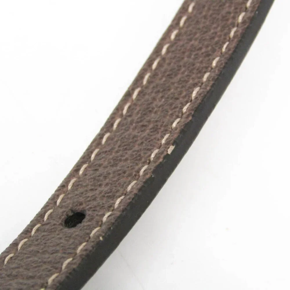 GUCCI Authentic Brown Leather Shoulder Bag - Picture 6 of 8